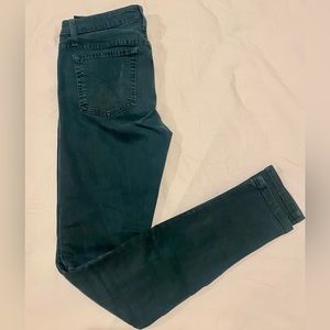 Joe’s Jeans Dark Green “The Skinny” Jeans W 26
